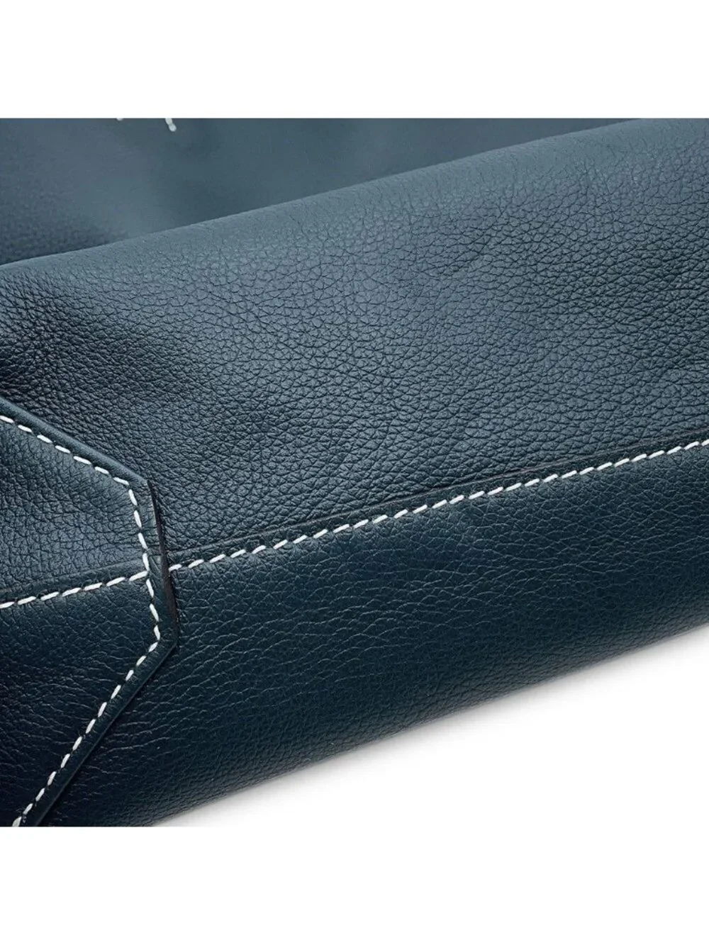 Hermes Tote Double Sens 28 Blue Atole Cole Vert Taurillon Clemence Swift